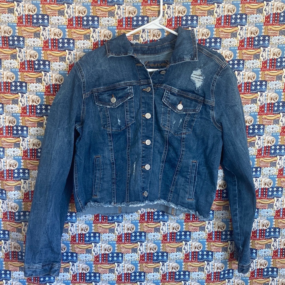 Maurice's Denim Crop Jacket XL
